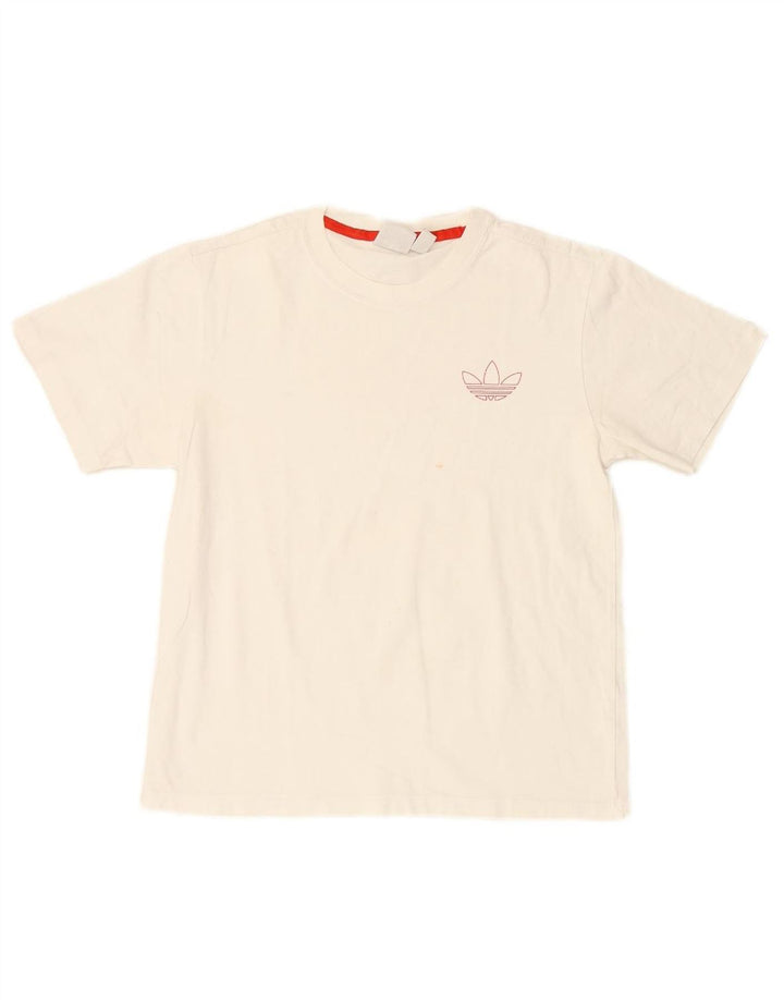 ADIDAS Womens Graphic T-Shirt Top UK 10 Small White