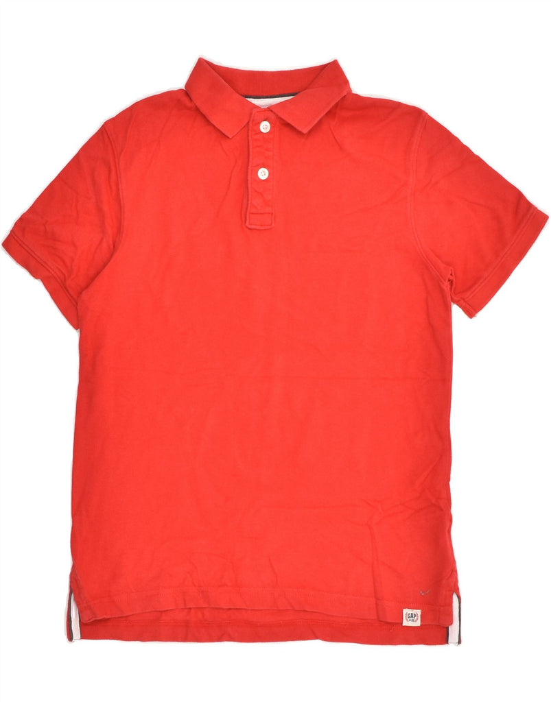 GAP Boys Polo Shirt 9-10 Years Large Red Cotton | Vintage Gap | Thrift | Second-Hand Gap | Used Clothing | Messina Hembry 