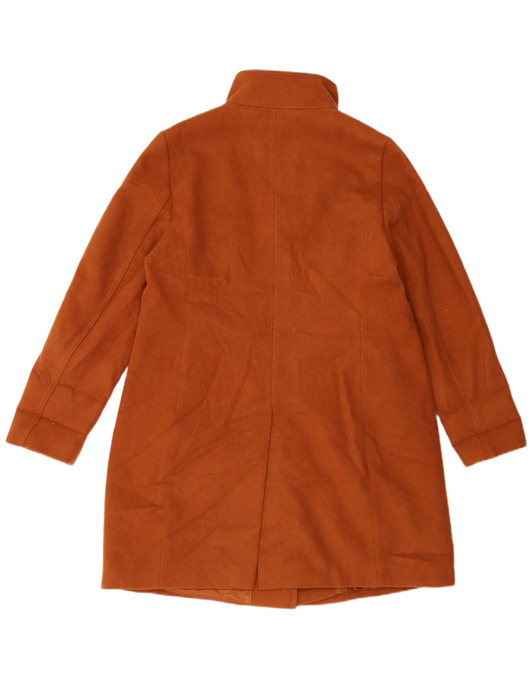 Marks & Spencer Womens Overcoat UK 16 Large Brown Polyester