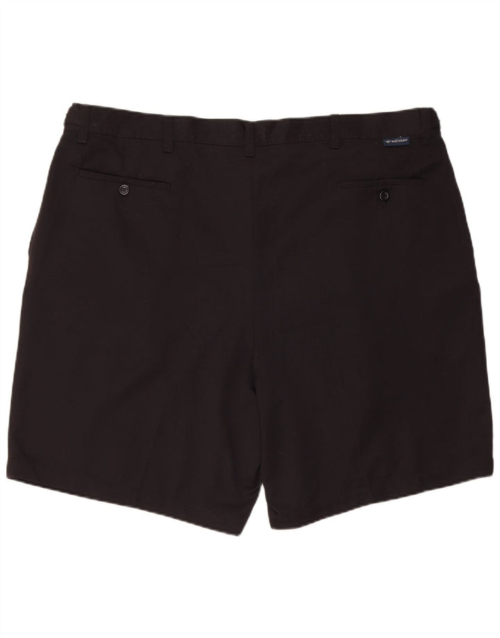 Dockers Mens Pegged Chino Shorts W42 2XL Black Polyester