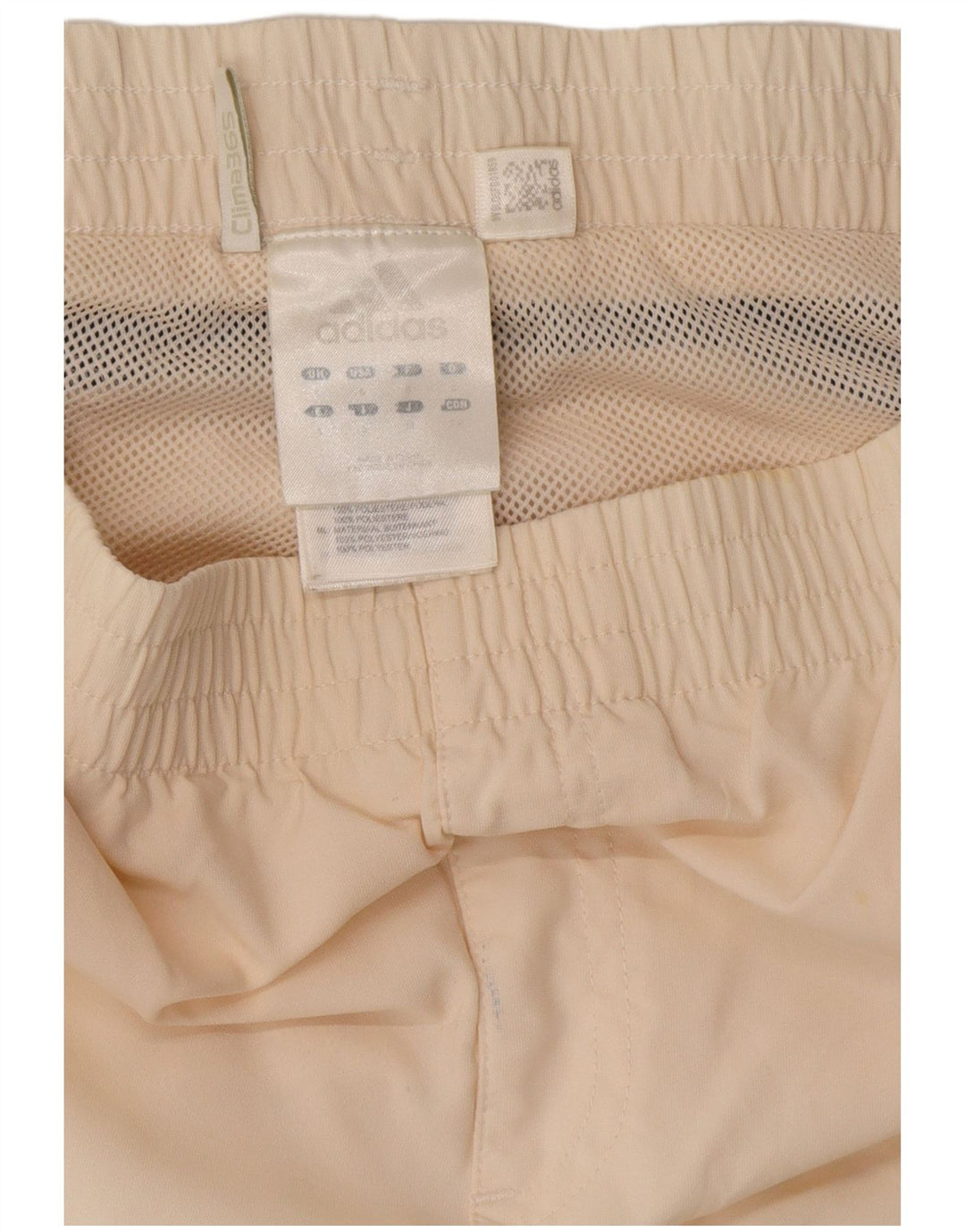 ADIDAS Mens Clima 365 Sport Shorts Small  Off White Polyester