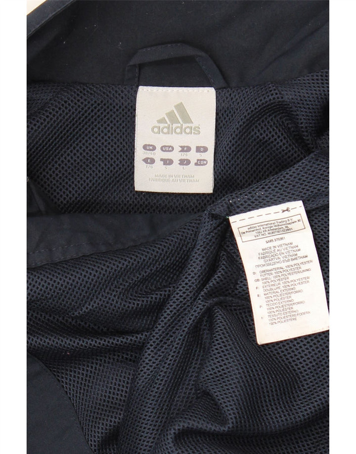Adidas Mens Tracksuit Top Jacket UK 38/40 Medium Navy Blue Colourblock