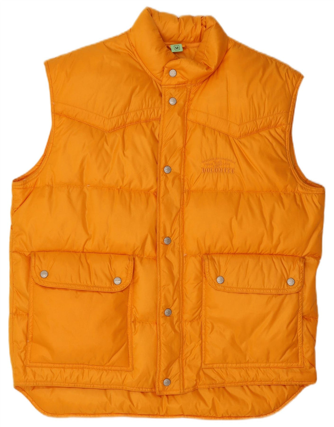 Dolomite Mens Padded Gilet UK 40 Large Orange Nylon