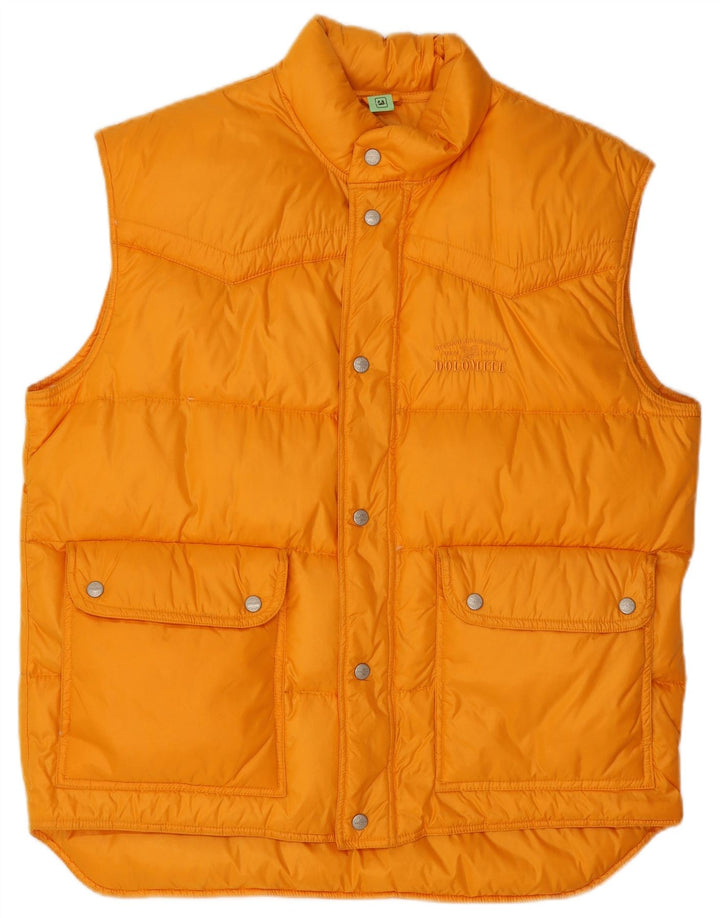 Dolomite Mens Padded Gilet UK 40 Large Orange Nylon