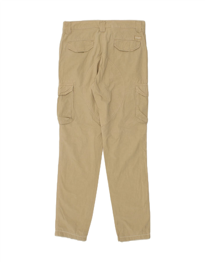 CARRERA Mens Slim Cargo Trousers IT 48 Medium W33 L33 Beige Cotton Vintage Carrera and Second-Hand Carrera from Messina Hembry 