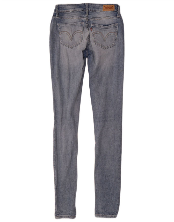 Levi's Womens Legging Skinny Jeans W25 L32 Blue Cotton