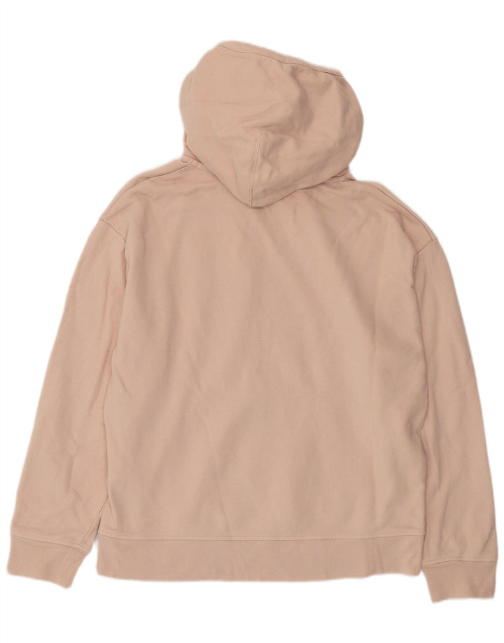 LEVI'S Womens Oversized Hoodie Jumper UK 14 Medium Pink Cotton