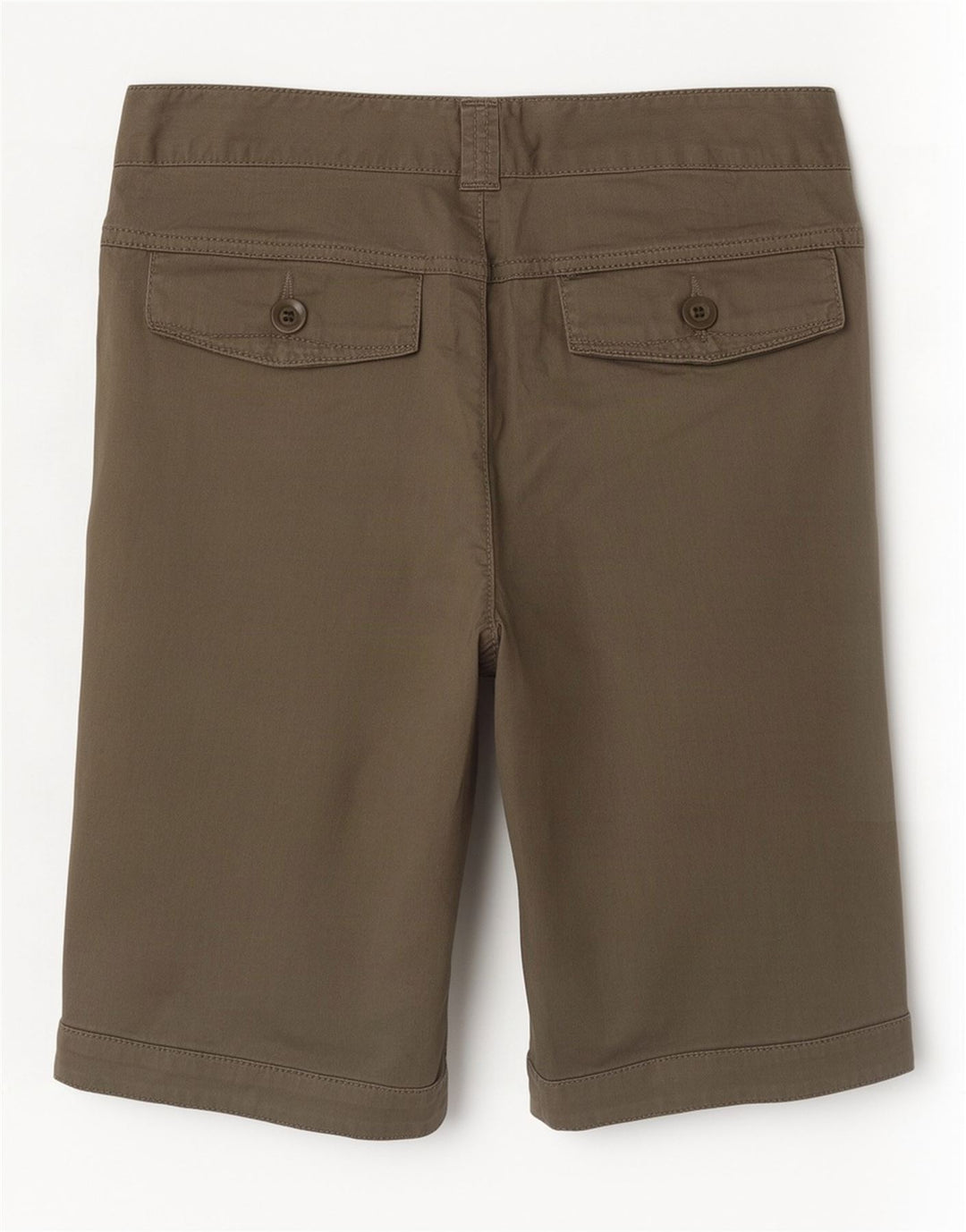 Benetton Womens Casual Shorts IT 44 Medium W30 Khaki Cotton