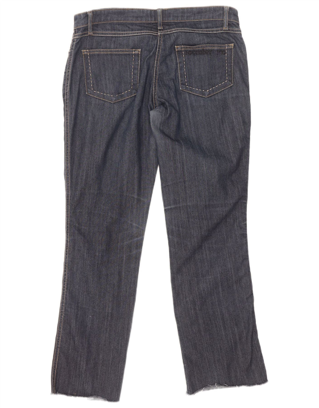 Roccobarocco Womens Straight Jeans W32 L29 Navy Blue Cotton