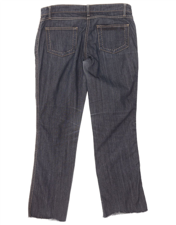 Roccobarocco Womens Straight Jeans W32 L29 Navy Blue Cotton