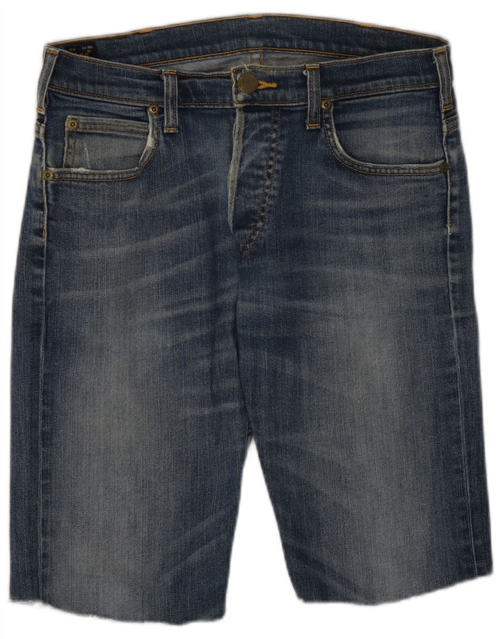 Lee Mens Powell Denim Shorts W30 Medium Blue Cotton