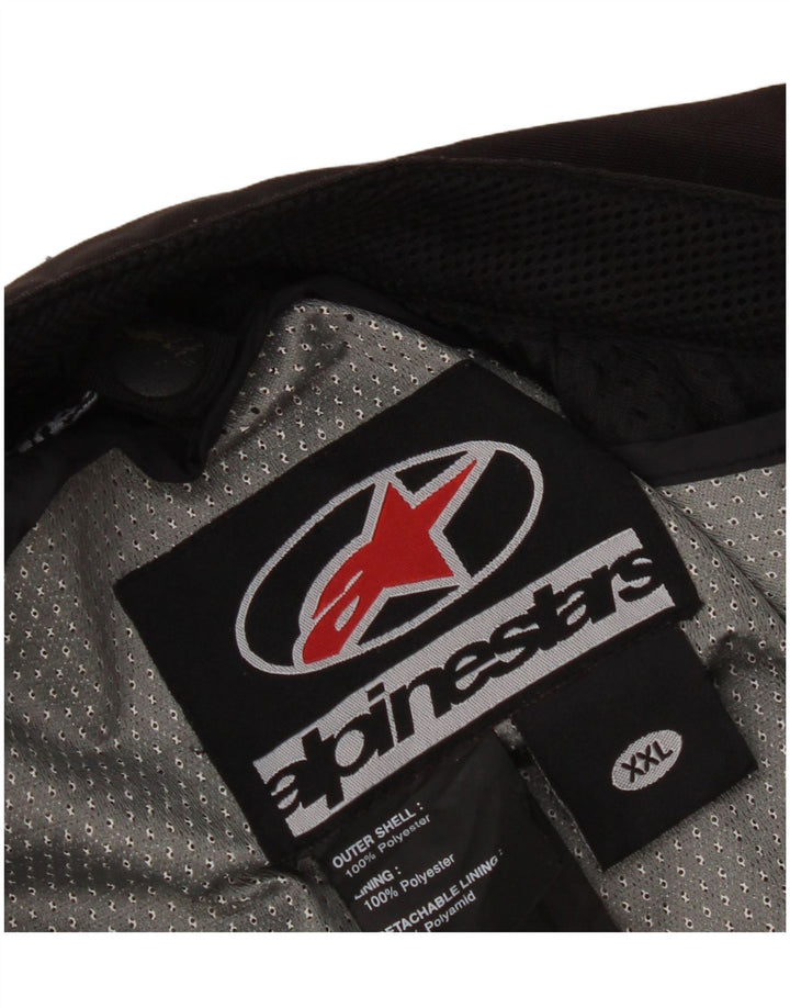 Alpinestars Mens Racer Jacket UK 44 2XL Black Colourblock Polyester