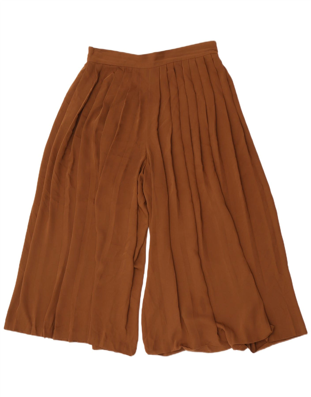Massimo Dutti Womens Cullotes Capri Trousers Large W32 L22 Brown Polyester