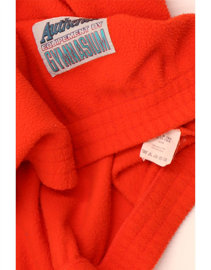 Gymnasium Mens Zip Neck Fleece Jumper XL Orange Polyester