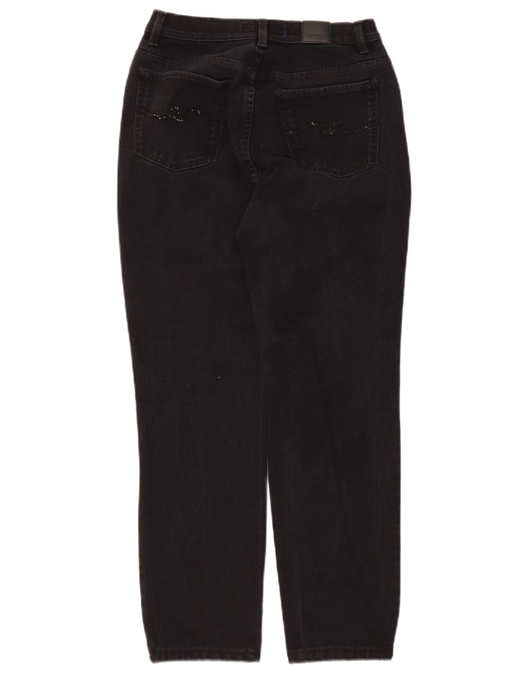 Trussardi Womens Mid Rise Slim Jeans W28 L26 Black