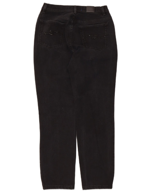 Trussardi Womens Mid Rise Slim Jeans W28 L26 Black