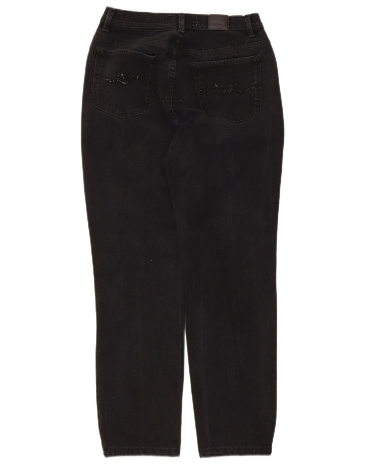 Trussardi Womens Mid Rise Slim Jeans W28 L26 Black