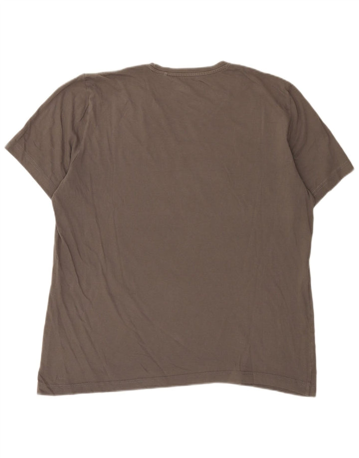 Mustang Mens Graphic T-Shirt Top XL Grey Cotton