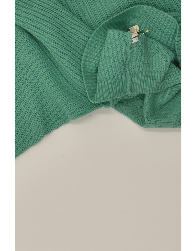 VINTAGE Womens Crew Neck Jumper Sweater UK 18 XL Green Acrylic | Vintage Vintage | Thrift | Second-Hand Vintage | Used Clothing | Messina Hembry 