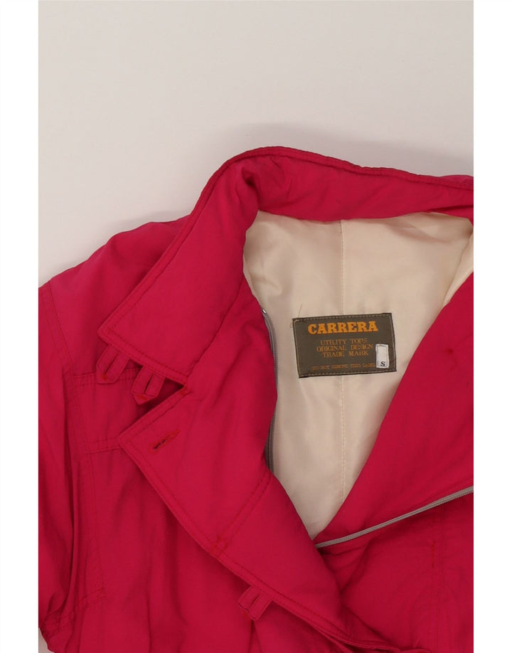 CARRERA Womens Oversized Padded Jacket UK 10 Small Pink Vintage Carrera and Second-Hand Carrera from Messina Hembry 