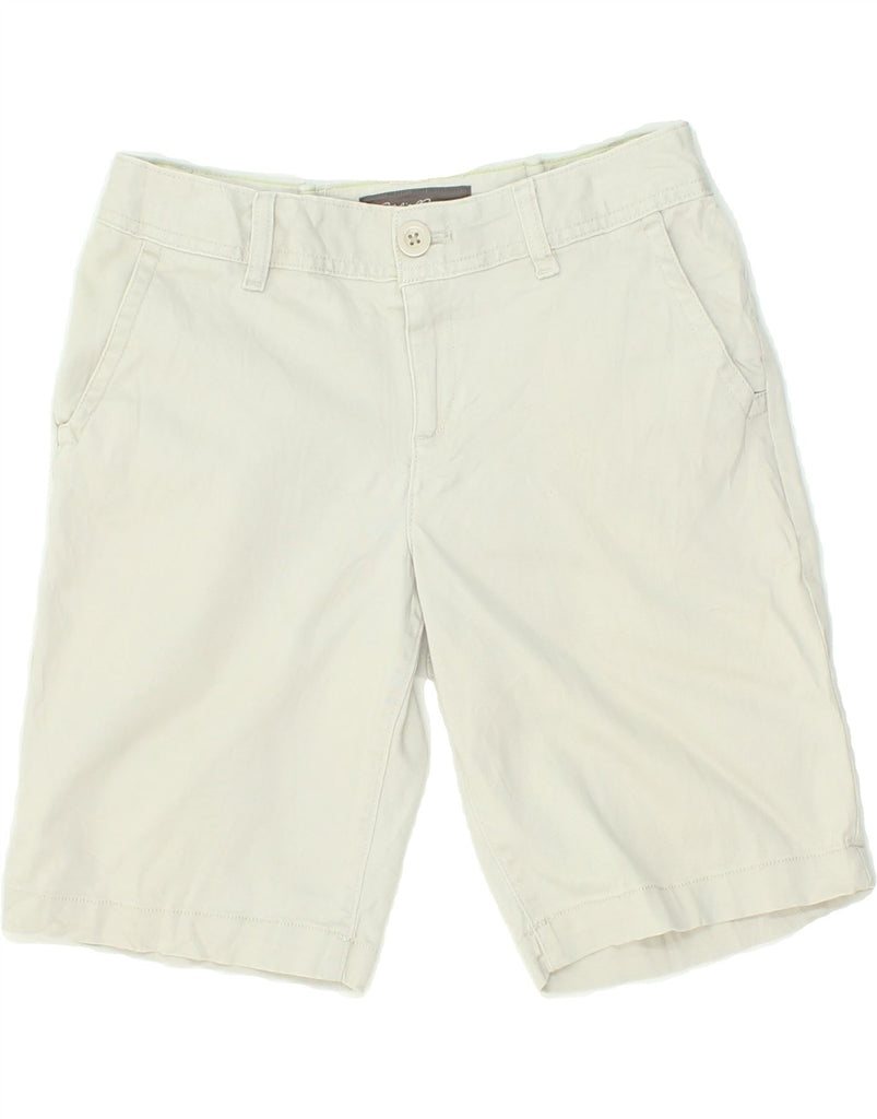 EDDIE BAUER Womens Chino Shorts US 2 XS W28  Off White Cotton Vintage Eddie Bauer and Second-Hand Eddie Bauer from Messina Hembry 