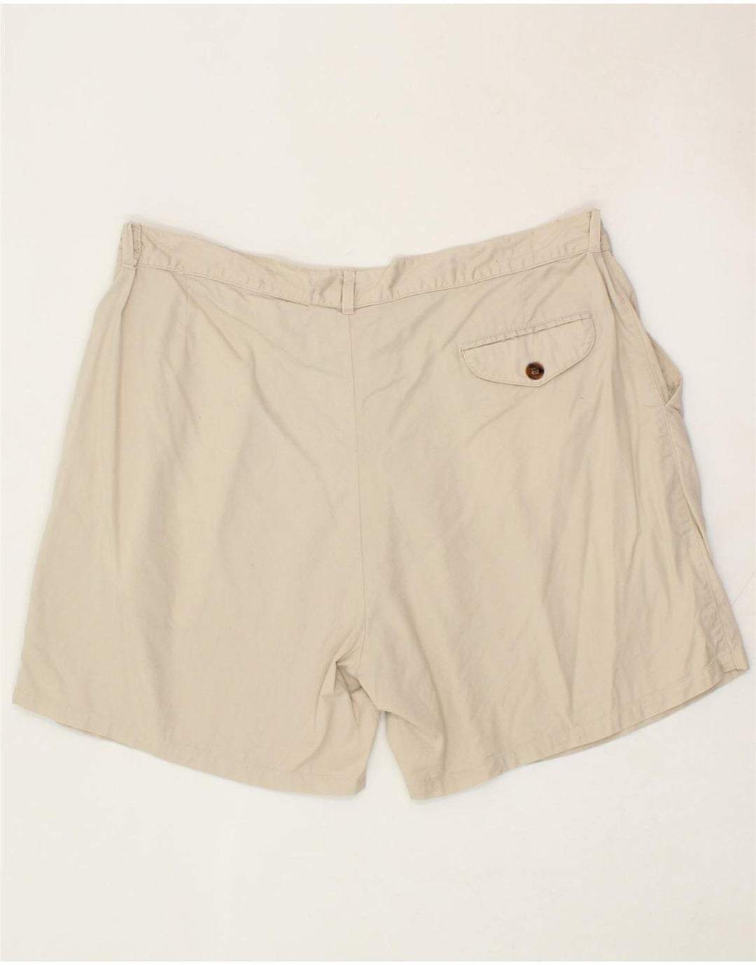 LEADER Mens Pegged Chino Shorts IT 58 4XL W36  Beige Vintage Leader and Second-Hand Leader from Messina Hembry 