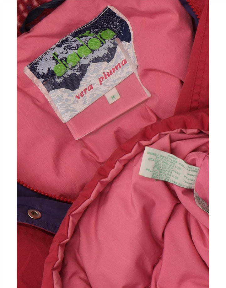 Diadora Womens Oversized Padded Coat UK 14 Medium Pink Polyester