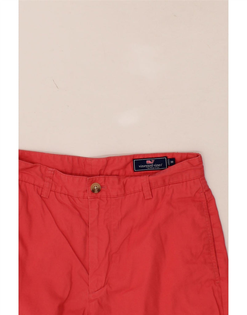 VINEYARD VINES Mens Chino Shorts W30 Medium Pink Cotton Vintage Vineyard Vines and Second-Hand Vineyard Vines from Messina Hembry 