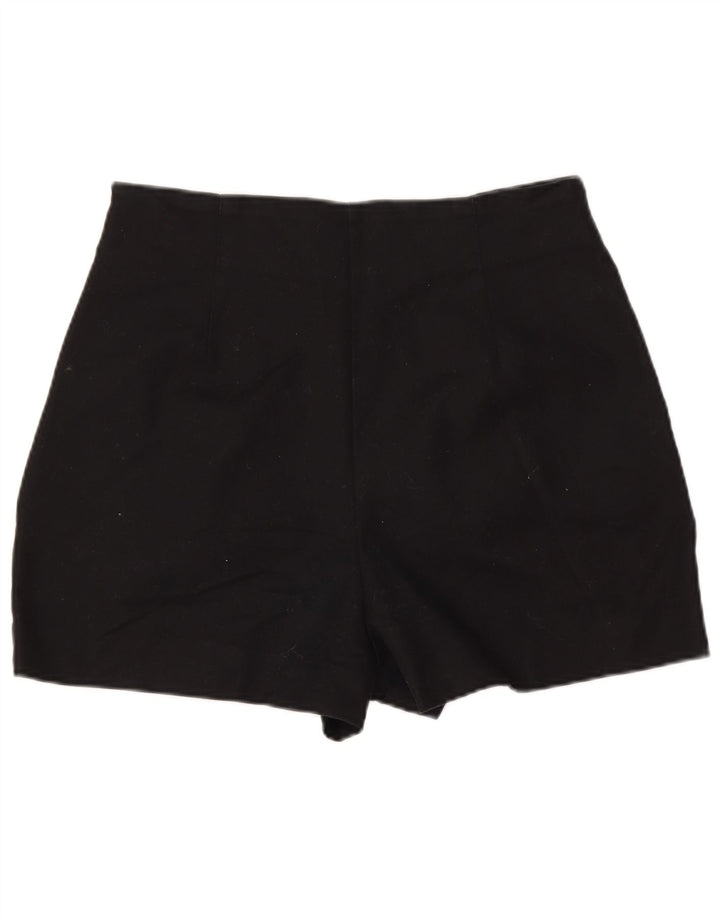 Zara Womens High Waist Hot Pants Medium W28 Black