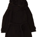 Zara Womens Overcoat UK 20 2XL Black Wool