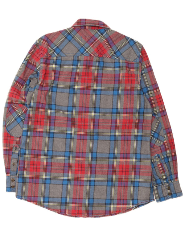 Boden Mens Flannel Shirt Large Multicoloured Plaid Cotton