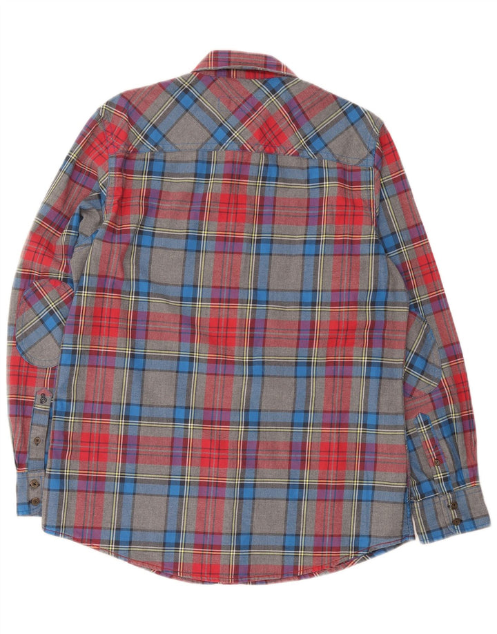 Boden Mens Flannel Shirt Large Multicoloured Plaid Cotton