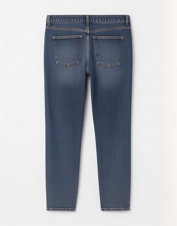 Topshop Womens Mom High Waist Tapered Jeans W36 L28 Blue Cotton
