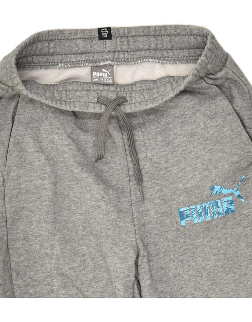 PUMA Girls Tracksuit Trousers Joggers 9-10 Years Grey | Vintage Puma | Thrift | Second-Hand Puma | Used Clothing | Messina Hembry 