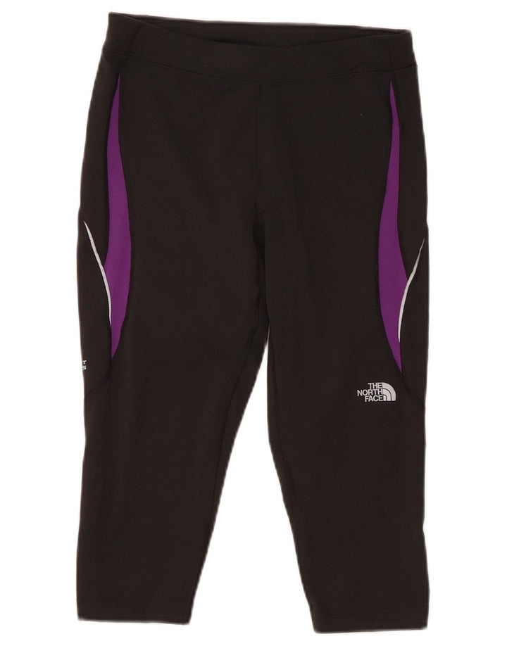 The North Face Womens Capri Leggings UK 14 Medium Black Colourblock