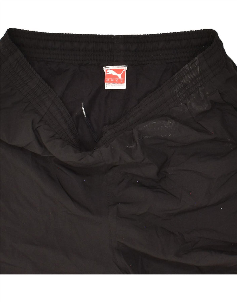 PUMA Mens Graphic Sport Shorts Medium Black | Vintage Puma | Thrift | Second-Hand Puma | Used Clothing | Messina Hembry 