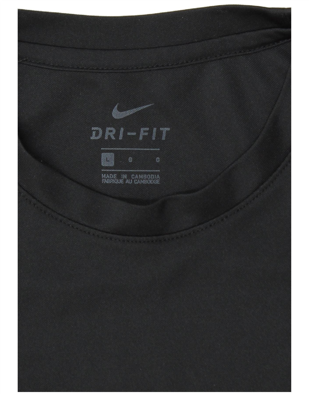 Nike Mens Dri Fit T-Shirt Top Large Black