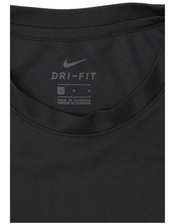 Nike Mens Dri Fit T-Shirt Top Large Black