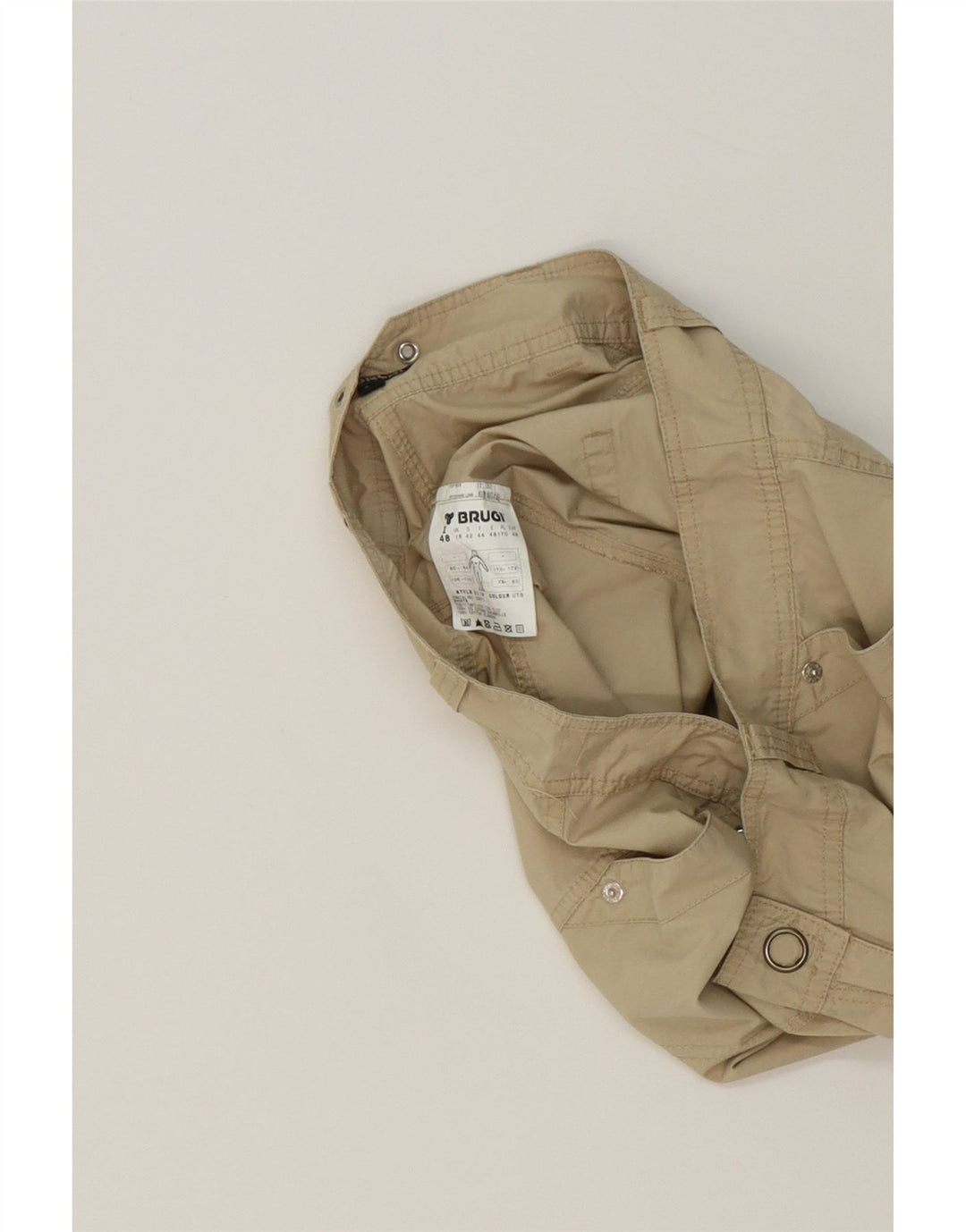 BRUGI Womens Cargo Shorts UK 16 Large W34  Beige Cotton Vintage Brugi and Second-Hand Brugi from Messina Hembry 