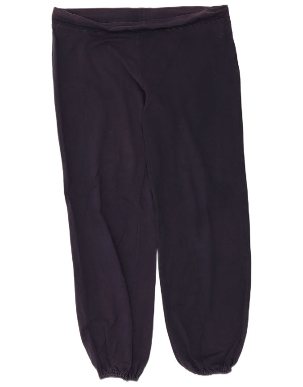 Marks & Spencer Womens Tracksuit Trousers Joggers UK 16 Large Navy Blue