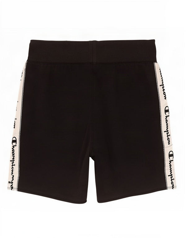 Champion Mens Graphic Sport Shorts Small Black Colourblock Cotton