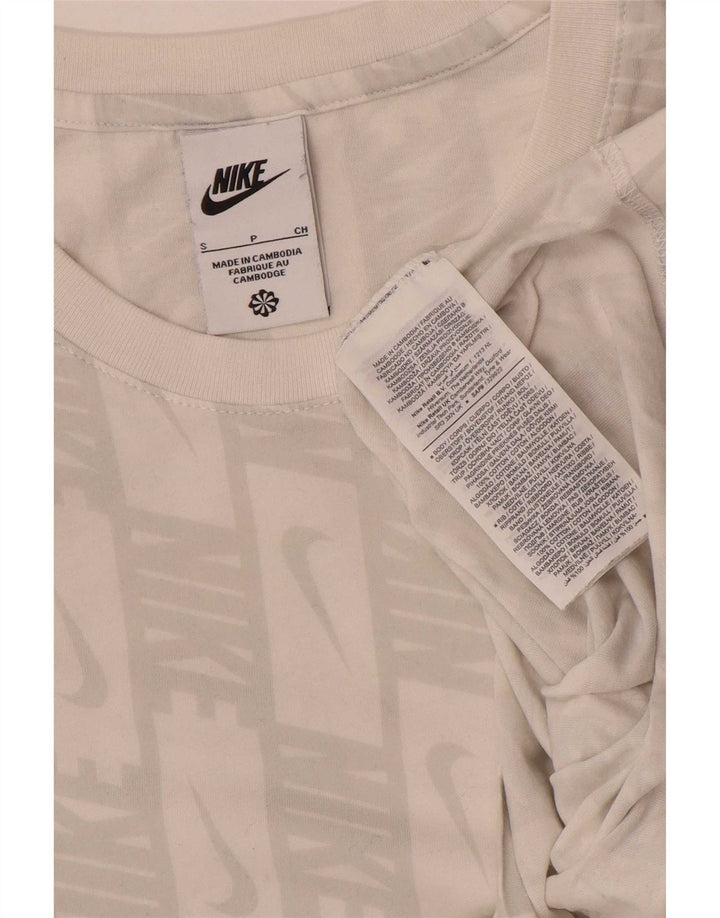 Nike Mens Graphic T-Shirt Top Small White Cotton