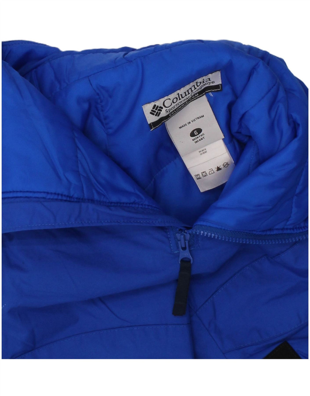 Columbia Baby Boys Graphic Padded Jumpsuit 3-6 Months Blue Nylon Winter