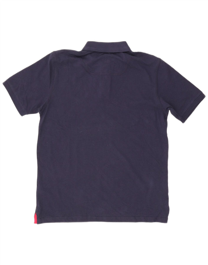 Joules Mens Classic Fit Polo Shirt Medium Navy Blue Cotton