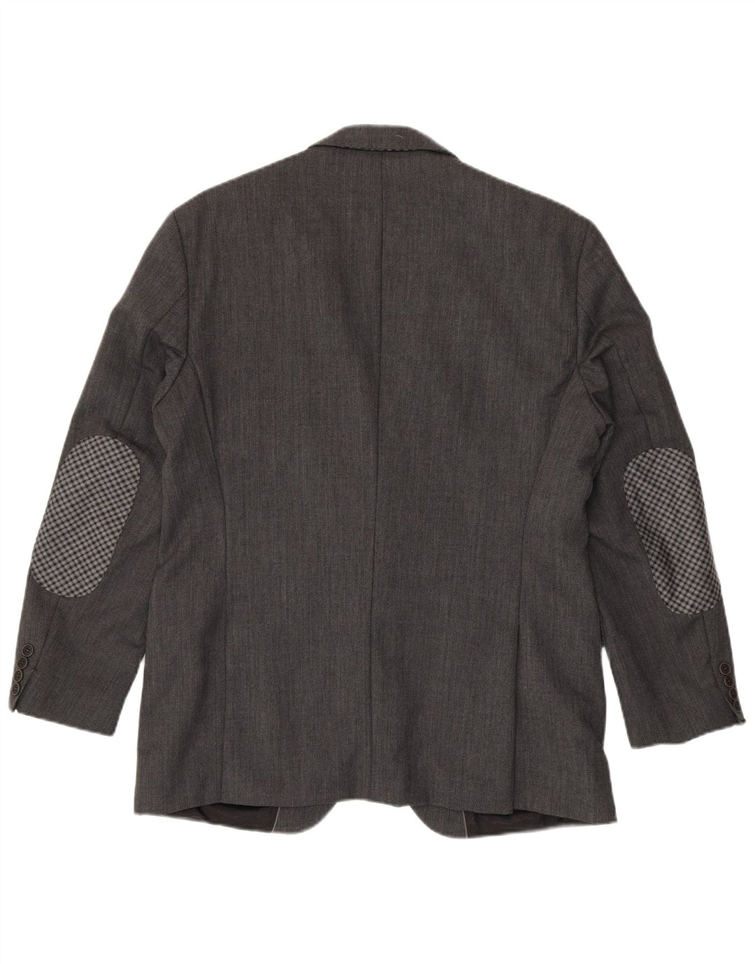 Hugo Boss Mens 2 Button Blazer Jacket EU 52 XL Grey Virgin Wool