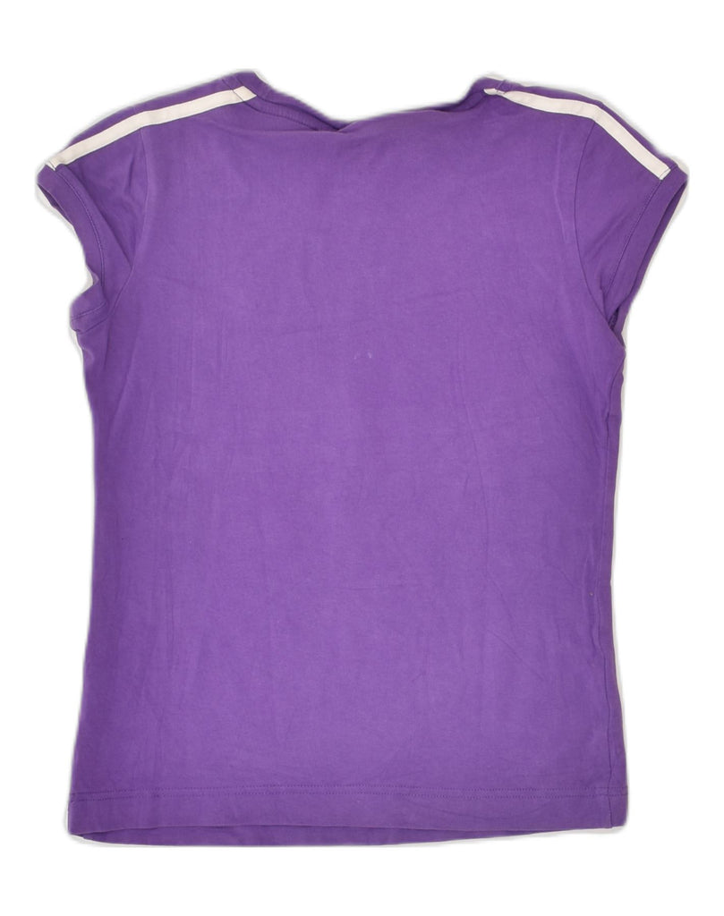 ADIDAS Womens T-Shirt Top UK 10 Small Purple Cotton | Vintage Adidas | Thrift | Second-Hand Adidas | Used Clothing | Messina Hembry 