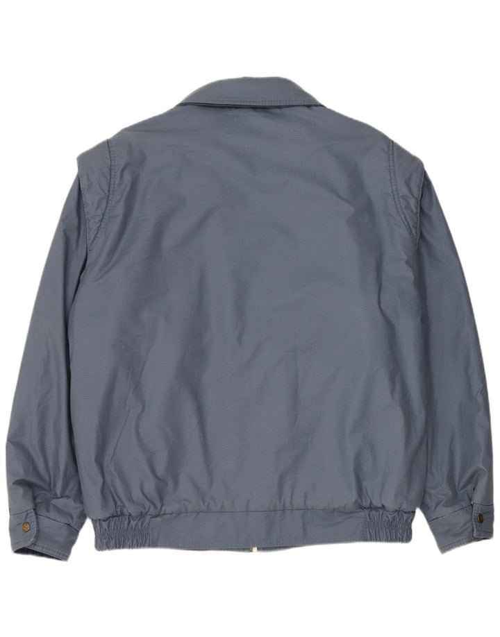 Polbot Mens Bomber Jacket UK 42 XL Blue Polyester