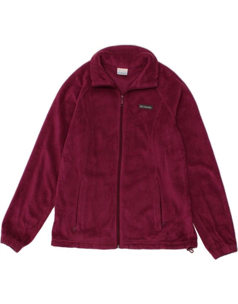 COLUMBIA Womens Fleece Jacket UK 16 Large Purple Polyester Vintage Columbia and Second-Hand Columbia from Messina Hembry 