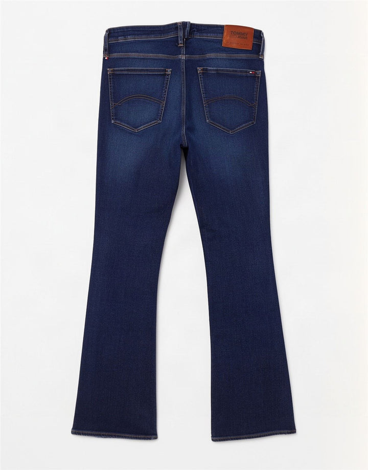 Tommy Hilfiger Mens Bootcut Jeans W34 L32 Blue Cotton