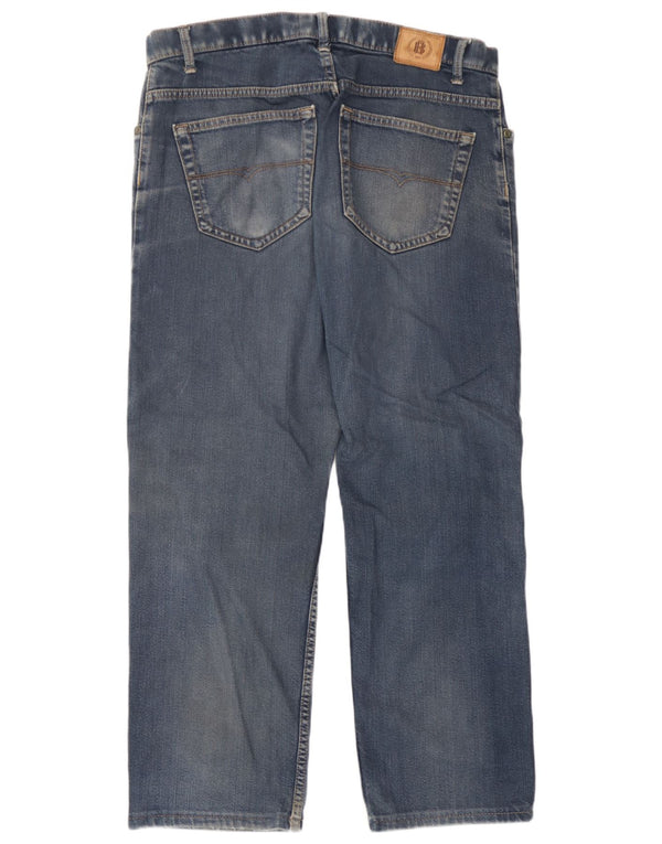 Marks & Spencer Womens Straight Jeans W34 L25 Blue Cotton
